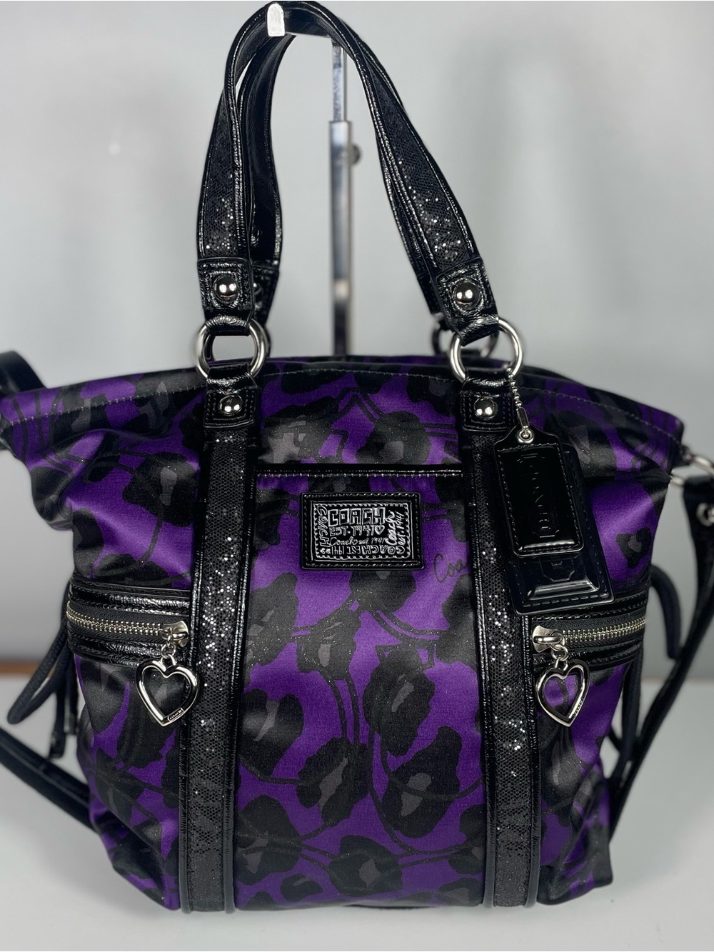 Authentic Rare Coach Daisy Ocelot Shoulder Bag